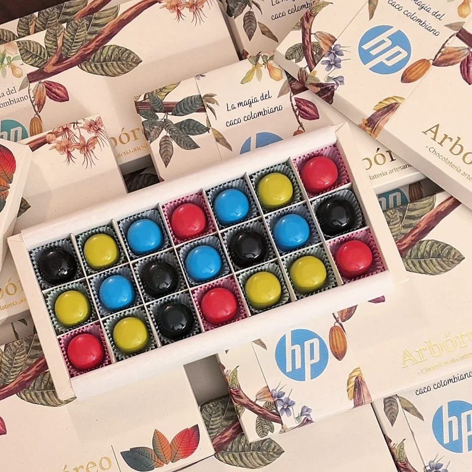 Cajas chocolates HP