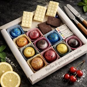 Estuche 10 Bombones en Bolsa Regalo "Colombia"