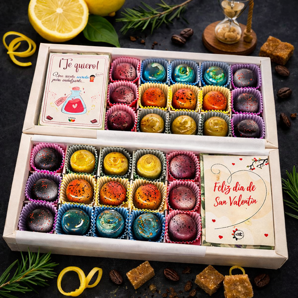 Promo – 4 Estuches con 15 Bombones en Bolsa Regalo “Colombia”